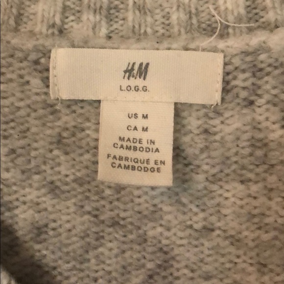 H&M Oversized vneck knit sweater - Picture 2 of 2